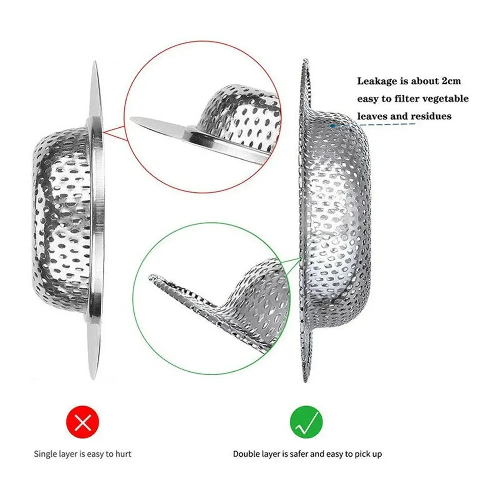 Stainless Steel Sink Strainer Mesh Filter – Kitchen Drain Hair Catcher
