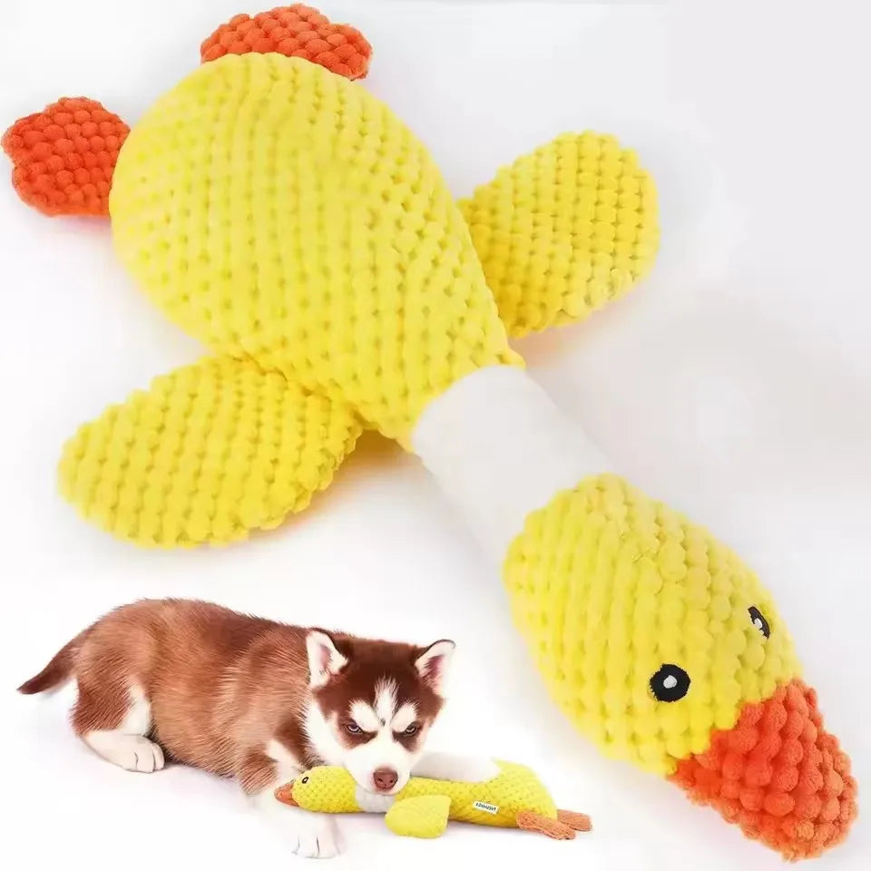 CloudRest™ Durable Squeaky Plush Duck Dog Toy