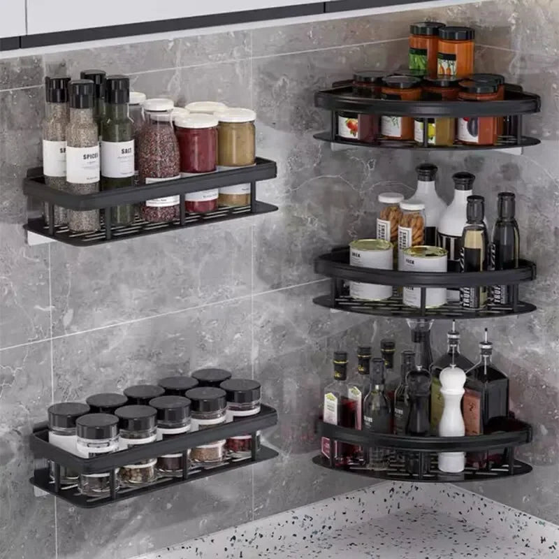 Bathroom No-Drill Corner Shower Shelf