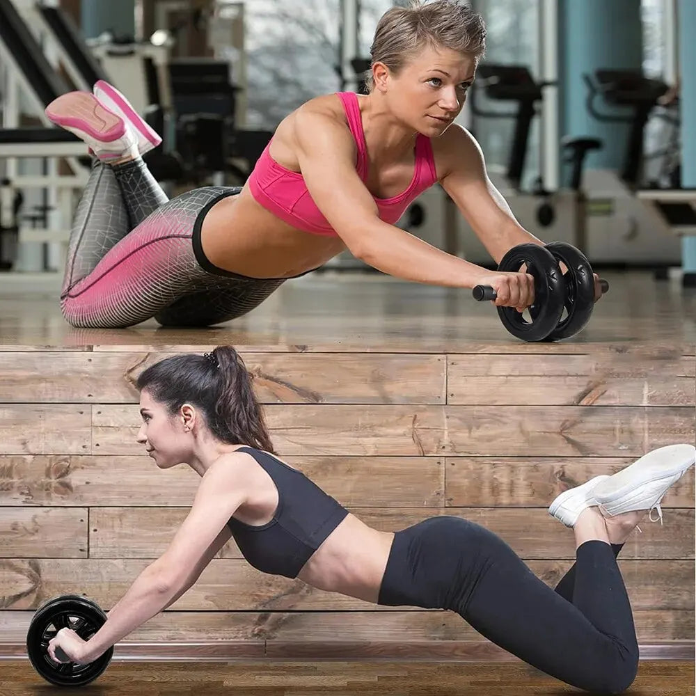 AB Roller Wheel for Core Workout – Portable Ab Roller with Knee Pad for Abdominal Exercise & Fitness Training