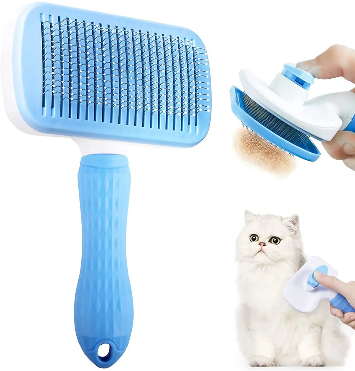 CloudRest™ Self-Cleaning Pet Slicker Brush