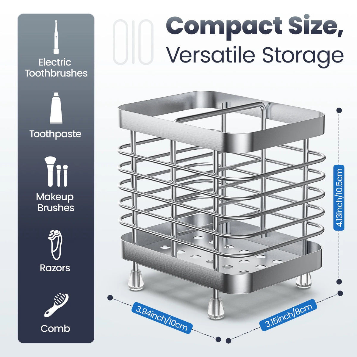 Stainless Steel Toothbrush Holder