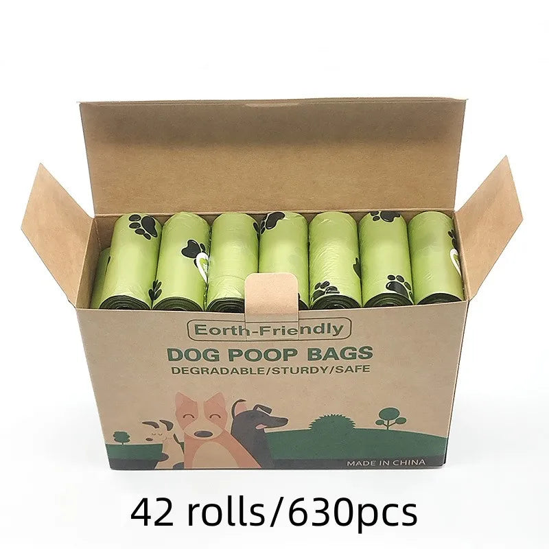 Premium Biodegradable Dog Waste Bags with Portable Dispenser – Thick, Leak-Proof Eco-Friendly Pet Poop Pickup Bags for Daily Walks, Travel & Outdoor Use