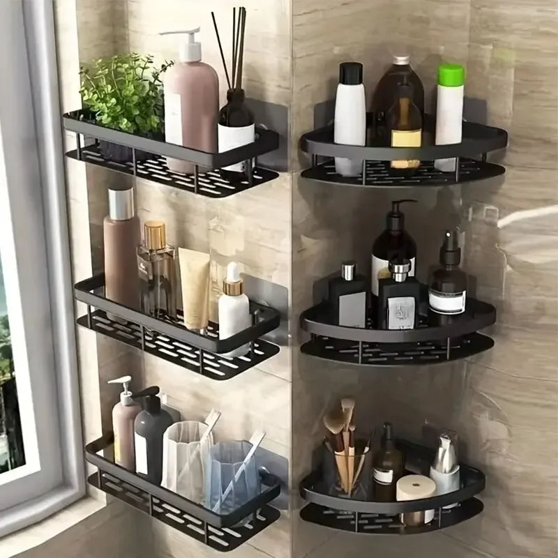 Bathroom No-Drill Corner Shower Shelf