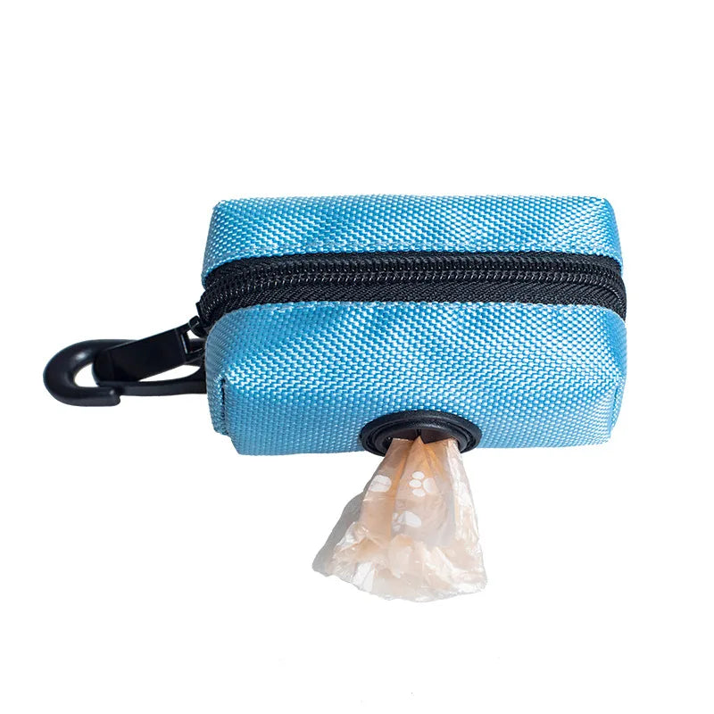 Premium Dog Poop Bag Holder with Leash Attachment
