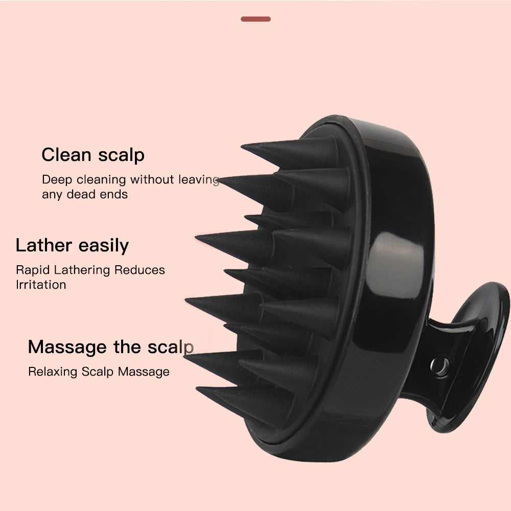 Silicone Scalp Massage Comb & Hair Washing Brush – Soft Bristle Shampoo Massager for Deep Cleansing, Scalp Care & Hair Growth