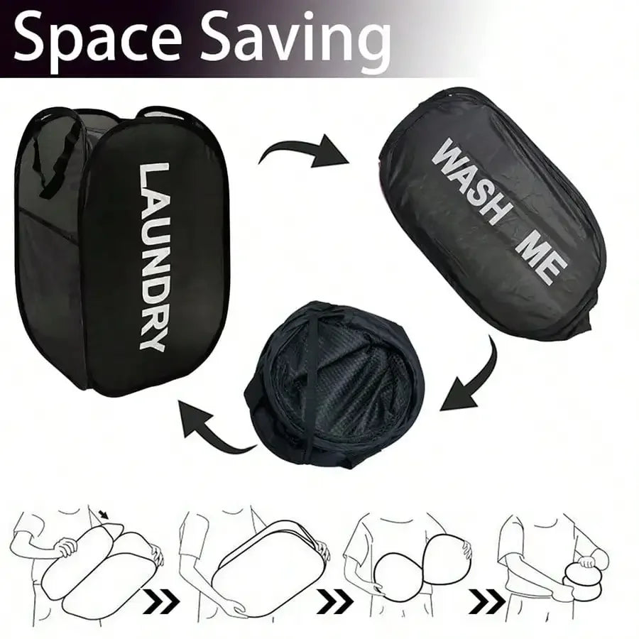 Collapsible Mesh Laundry Hamper