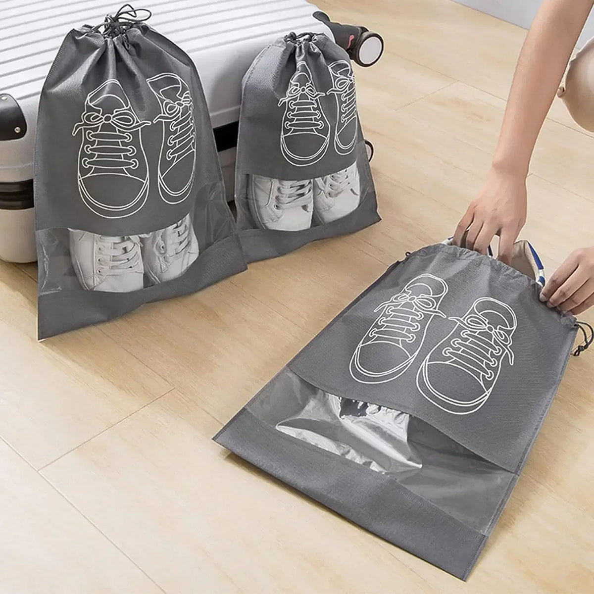 Travel Shoe Storage Bags (5/10 Pack)