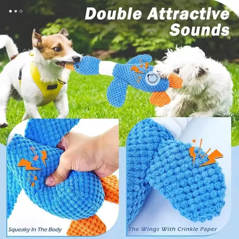 CloudRest™ Durable Squeaky Plush Duck Dog Toy