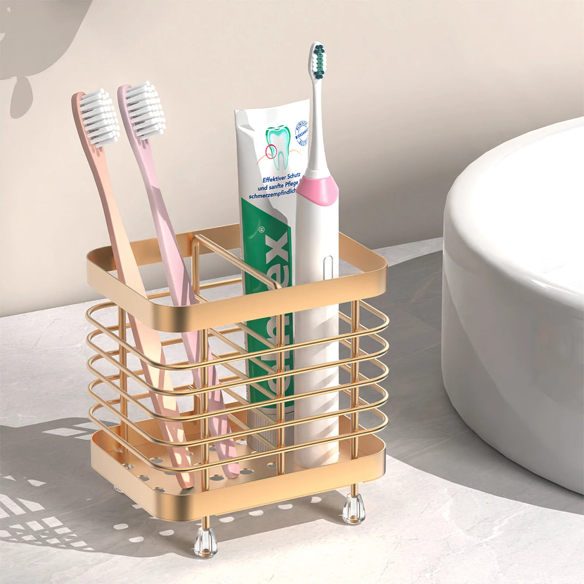 Stainless Steel Toothbrush Holder