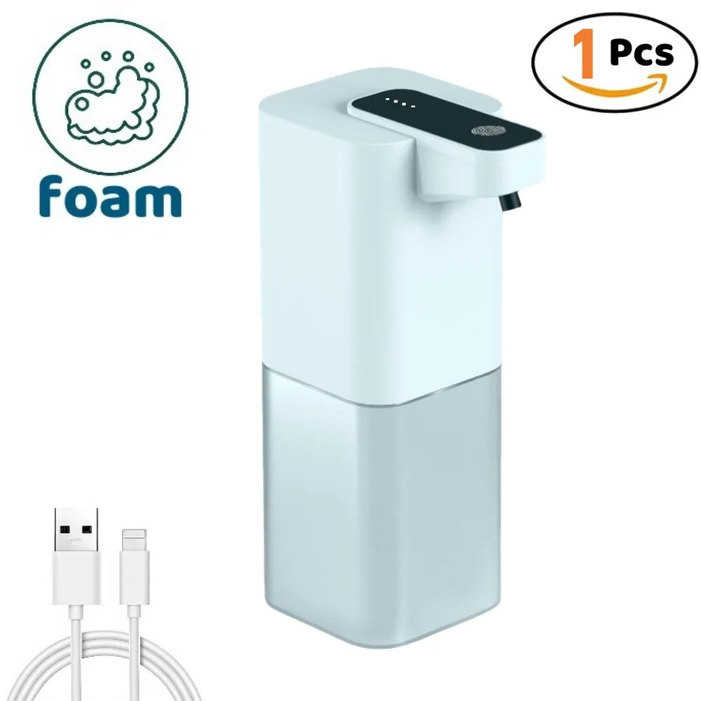 Touchless Automatic Soap Dispenser – USB Rechargeable Infrared Sensor Liquid & Foam Soap Pump for Bathroom & Kitchen