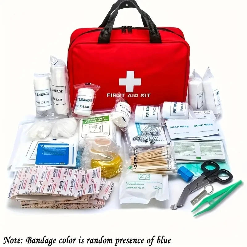 Compact Emergency First Aid Kit – Portable Medical Safety Kit for Car, Home, Travel & Outdoor Use