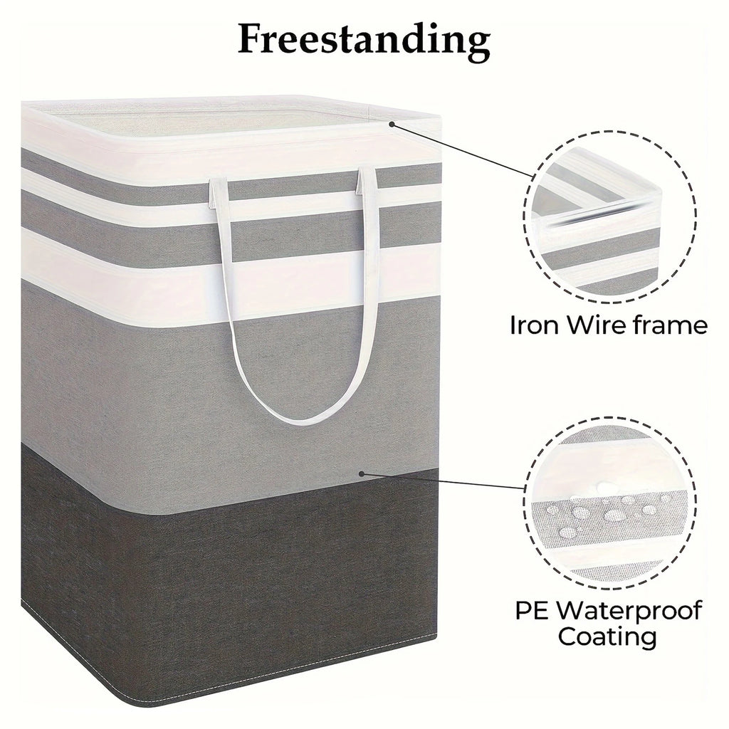75L Foldable Laundry Hamper with Handles