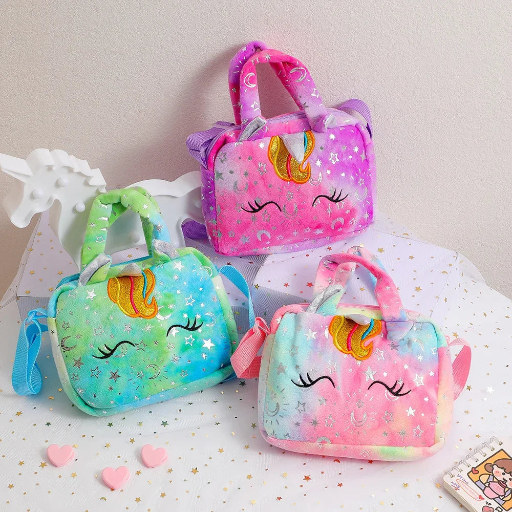 Unicorn Crossbody Bag for Girls - Kids Shoulder Purse Handbag