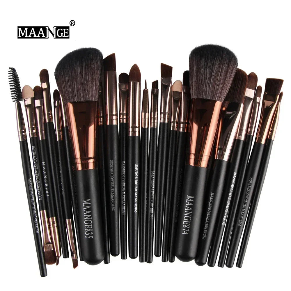 Professional 3/13/22pcs Makeup Brush Set – Premium Eyeshadow, Eyeliner, Foundation & Blending Brushes for Flawless Makeup Application