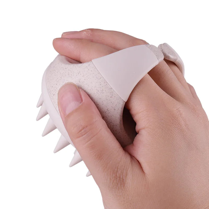 Silicone Scalp Massager Shampoo Brush – Soft Bristle Hair Washing Comb for Deep Cleansing, Scalp Care & Relaxation