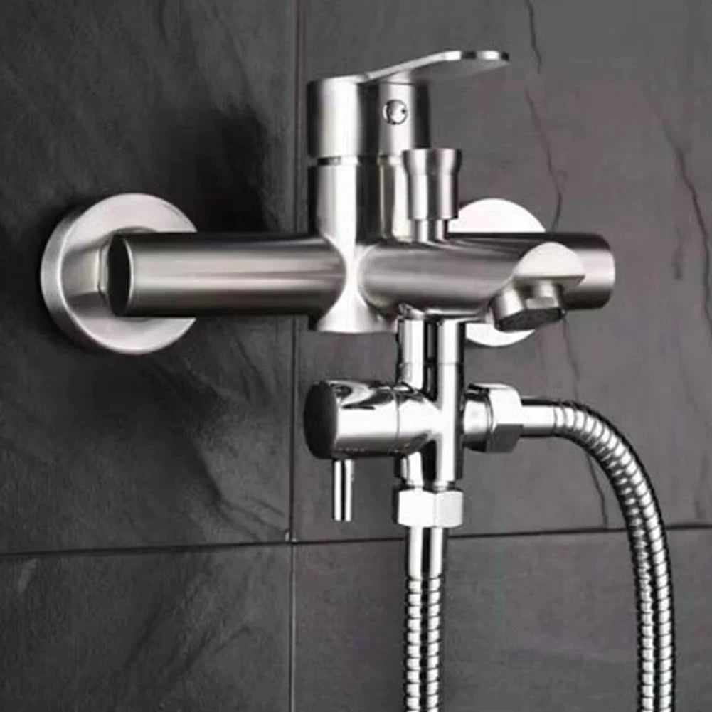 3-Way Brass Shower Diverter Valve – G1/2" Bathroom Water Splitter