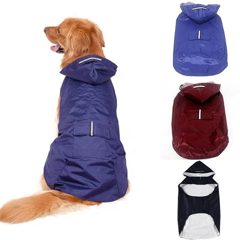 RainShield™ Waterproof Dog Raincoat – Reflective Hooded Rain Jacket for Small, Medium & Large Dogs