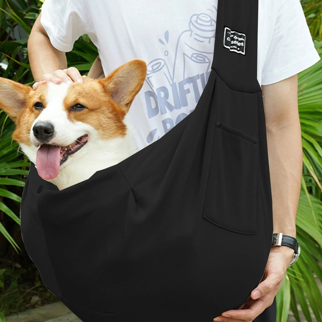 Luxury Pet Sling Carrier | Comfortable Shoulder Travel Bag for Small Dogs, Puppies & Cats
