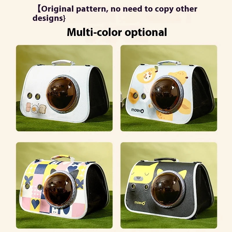 Luxury Bubble Pet Carrier for Small Dogs & Cats